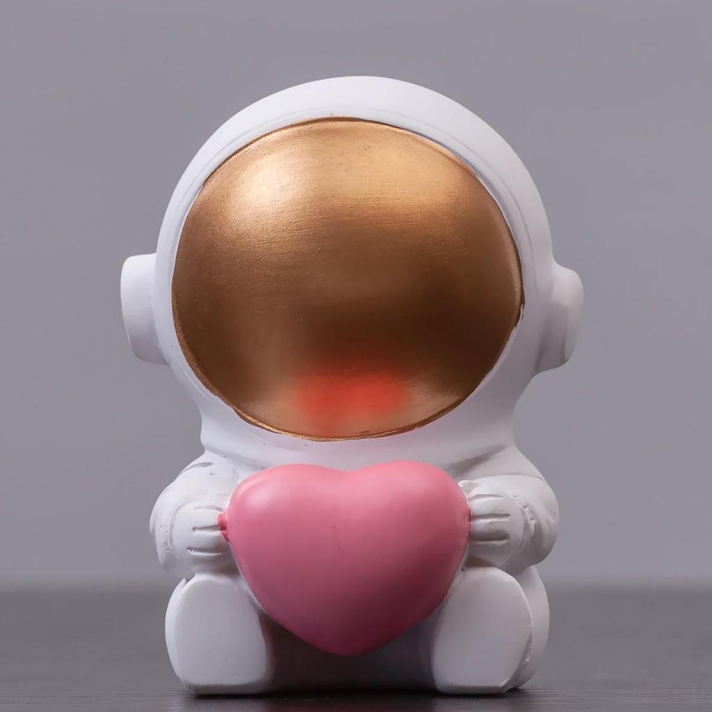 Astronaut Phone Holder, Pen Holder, and Tissue Box for Living Room Resin Ornaments.
