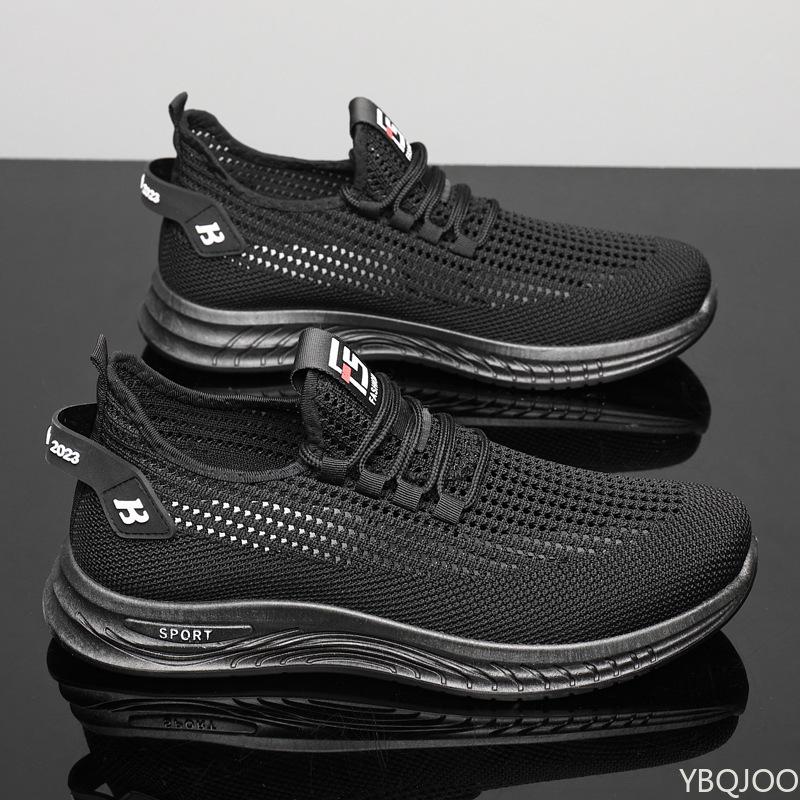 

Модная мужская повседневная обувь Универсальные модные кроссовки Легкие мужские кроссовки Дышащая удобная спортивная обувь Zapatos Homme 44 чёрный