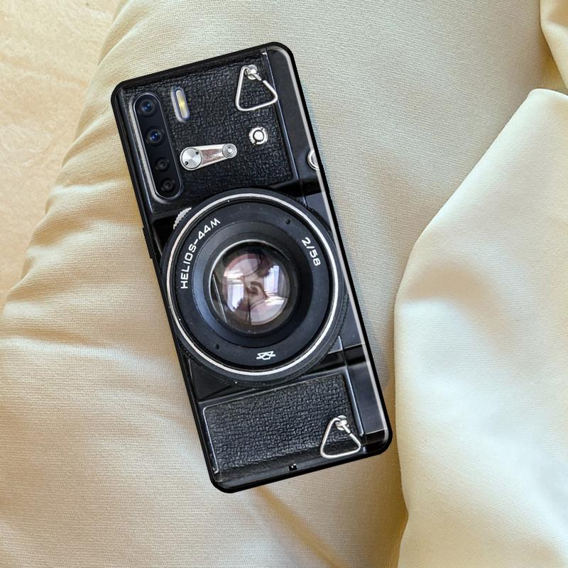 Retro Nostalgia Camera Case For Oppo A98 A78 A18 A38 A58 A5 A6 Pro A54 A74 A94 A17 A57 A80 A60 A40 A96 A76 A16 A15