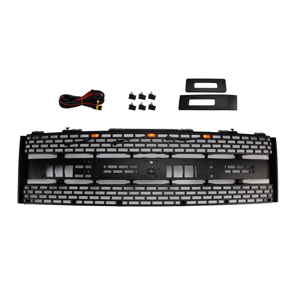 Front Bumper Grille CL3Z8200DA Fit Ford F150 2010-2014 Raptor W/O Camera Hole