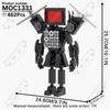 MOOXI Animeserie Skibidi Toalett Figurer Monitorfolk Lydmann Byggeklosser Modell MOC Kloss DIY Montessori Leke Barnegaver