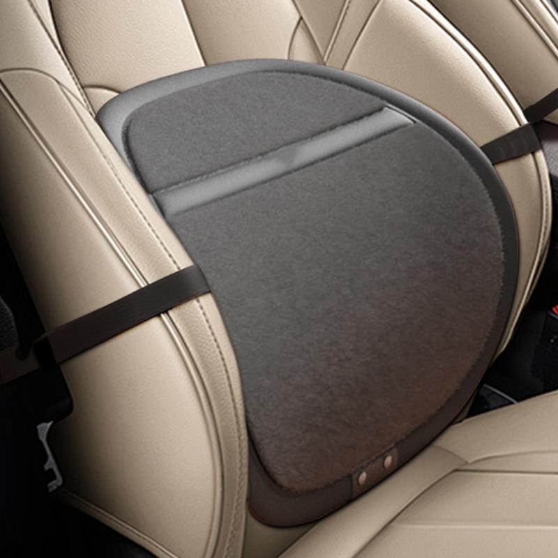 Car Heated Lumbar Support Winter Back Rest Cushion Pillow USB Workplace Seat Rebound Waist Pillow For Dining Chair Lower Back