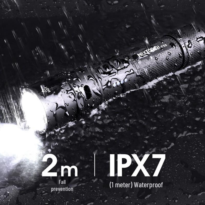 NEXTORCH P86 Rechargeable LED Flashlight with Electronic Whistle