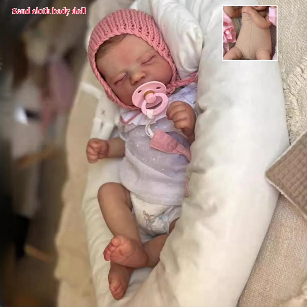 19palcové panenky Bebe Reborn pro batolata Pascale celovinilové nebo látkové tělo panenka pro novorozence Rozkošná spací panenka Hračky pro děti Dětské Vánoční překvapení Dárek