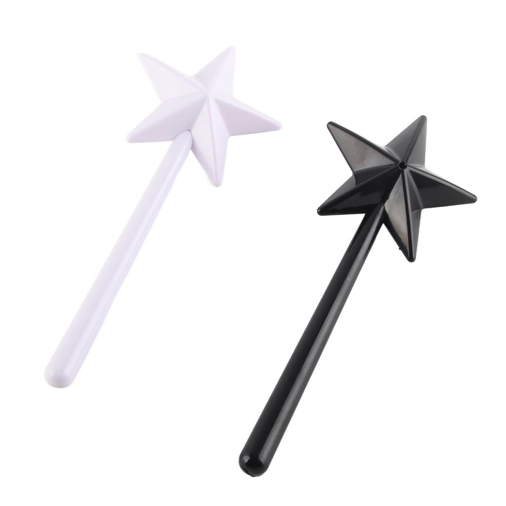 2 ks Solnička Pepřenka ve tvaru hůlky Plastová Roztomilý Dávkovač soli ve tvaru hvězdy Černá Bílá Kuchyňské potřeby