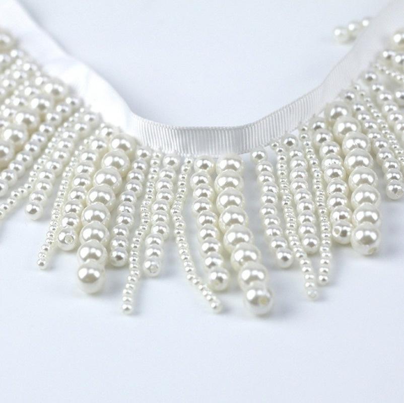 DIY Pearl Tassel Accessories Dress Hanging Fringe Beard Fringe Fringe Fashion Clothing Lace Curtain Lighting Home Textile Tassel