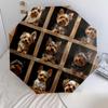 Yorkshire Terrier Pattern, Automatic Folding Umbrella, Portable and Foldable Design, 8 Ribs, a Christmas or Birthday Gift.