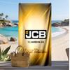 JCB Custom Beach Towel, Print Your Name Text Lightweight Absorbent Towel for Swimming Travel