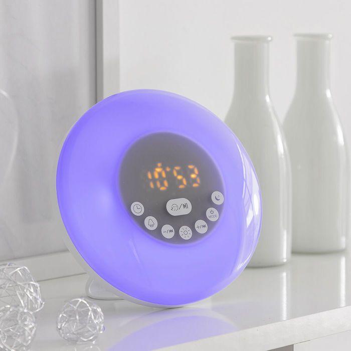 Dawn Simulator Alarm Clock - InnovaGoods - Sunrilk - Bluetooth 5.0 - LCD Screen - USB Rechargeable