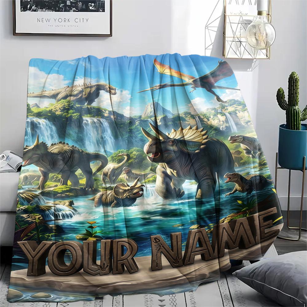 1PC Custom Name Nautical Adventure Map Patterned Flannel Blanket Suitable For All Seasons for Home Decor Warmth and Comfort Gifts Holiday Present_lx