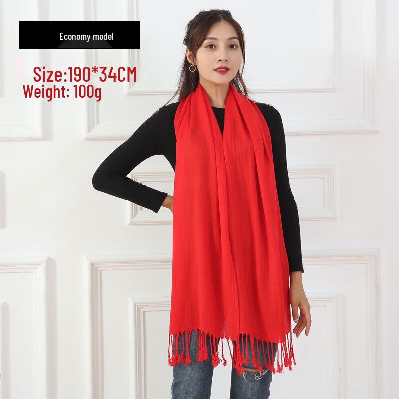 Changbaosen Red Celebration Plastic Scarf 50-Pack