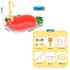 Children's Pretend Play Electric Sink with Circulating Water and Vegetable Washing Features