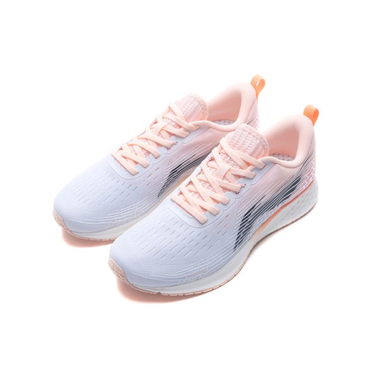 Li Ning Red Hare 4 Slip Resistant Abrasion Resistant Low Top Running Shoes Women's White Orange Pink ARBP046-15