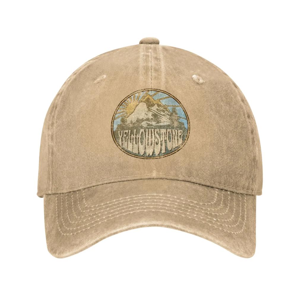 AYellowstone Dutton Ranch Oro Montana Cappellini da Baseball Vintage Denim Usurato Lavato Cappellino da Sole per Corsa Golf Regolabile Cappelli Ca