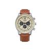 FF Series Three Eye Dial Eco-Drive Waterproof Quartz Watch Men Watches Brown CA4500-16X