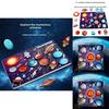 Wooden Childrens Space Education Puzzle With Solar System And Planets For Learning And Cognitive Development