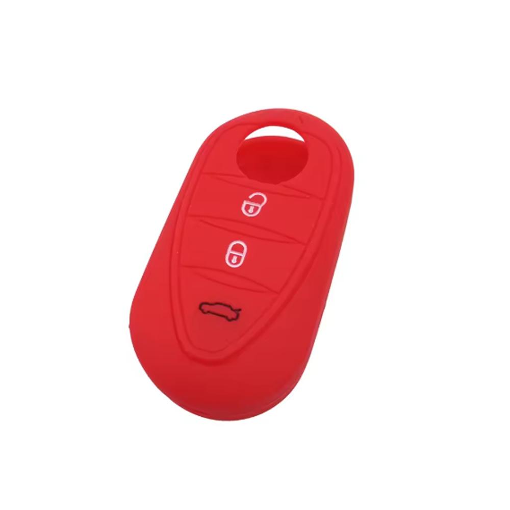 Silicone Key Cover Holder For Alfa Romeo Giulietta Myth Junior 4C Romeo Mito Myth 159 Gto Gta Car Remote Control Car Accessories