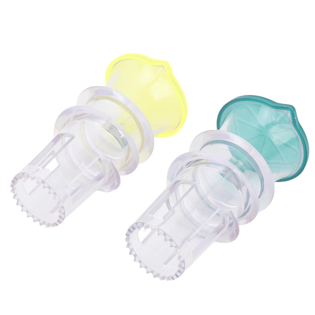 2PCS Screw Top Lemon Squeezer PP Portable Mini Manual Lemon Juicer Squeezer Orange Press with Lid for Seasoning Cooking