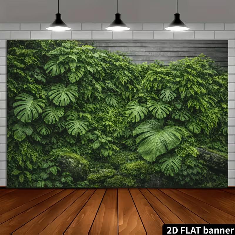 2D Exotic Plant Wall Portrait Photo Backdrop