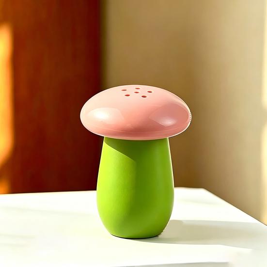 Dispensador de Palillos de Dientes con Forma de Hongo con Tapa Antipolvo Contenedor de Almacenamiento de Palillos para el Hogar y la Cocina Caja Decorativa para Guardar Palillos Tarro