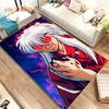 Anime Inuyasha Cartoon Area Rug Large,Carpet Rug for Living Room Bedroom Sofa Doormat Decoration,kids play Non-slip Floor Mat 3D