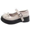 Black Retro British Style Platform Jk Small Leather Shoes Women's 2025 New Summer Skirt French Mary Jane Single Shoes