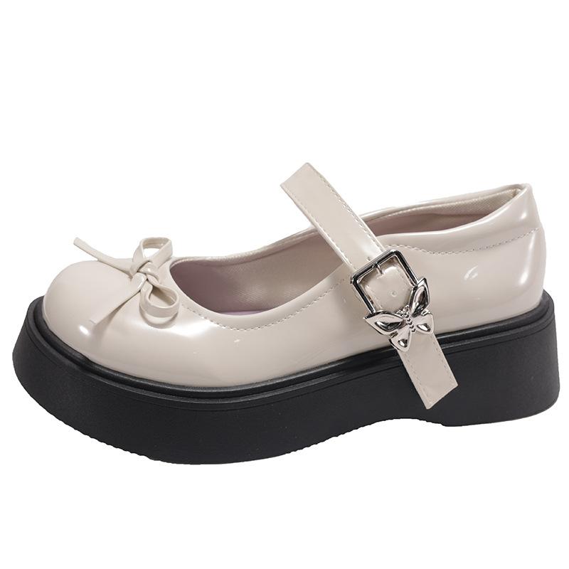 Black Retro British Style Platform Jk Small Leather Shoes Women's 2025 New Summer Skirt French Mary Jane Single Shoes