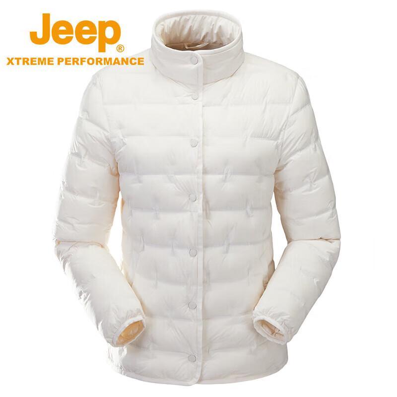 JEEP Women s Short Lightweight Stand-Collar Down Jacket M