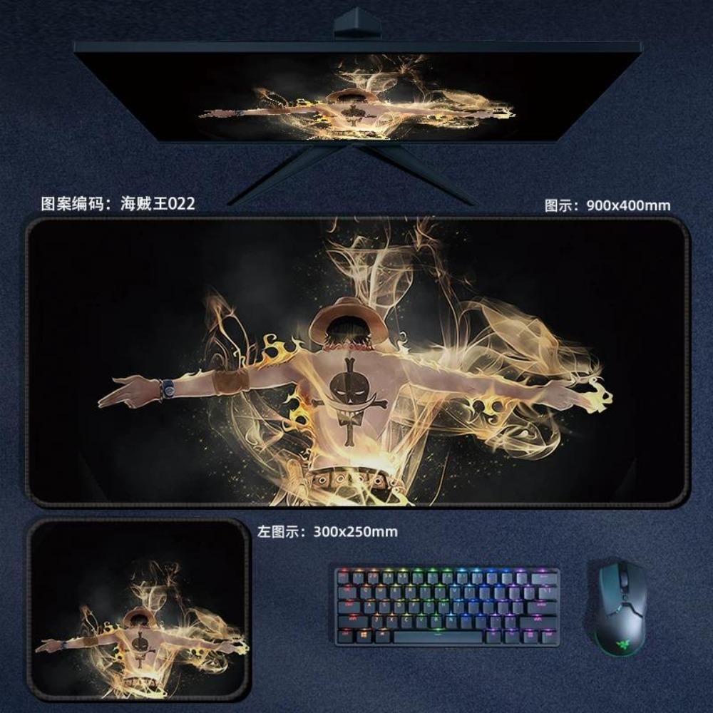 Nautical King Animation Periphery Cute ONE PIECE Leather Mouse Pad Boys Oversized Small E-sports Game Office Computer Keyboard Pad Notebook Table Mat
