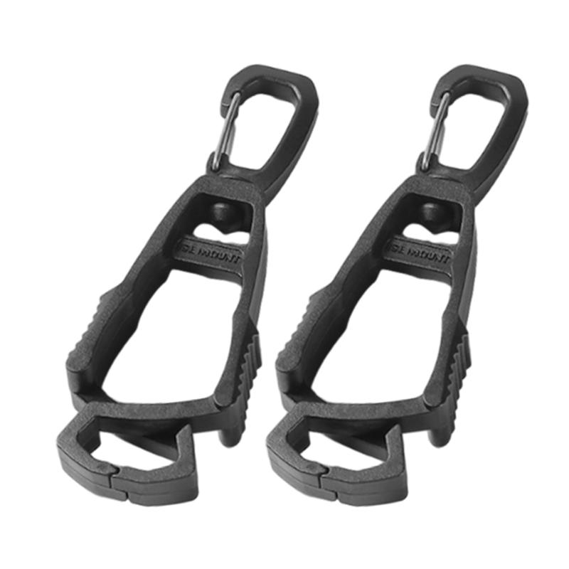 2 Pcs Outdoor Gloves Clips Hanger Holder Work Safety Clip Gloves Keeper Gloves Belt Clips NonSlip Gloves Keeper Durable чёрный