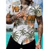 Men's Retro Pattern 3D Print Shirt Button Up Shirt Casual Shirt Summer Shirt Short Sleeve Daily Vacation Clothing