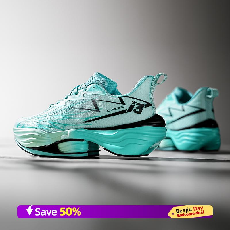 Marathon Carbon Plate Air Cushion Men Sports Running Shoes Breathable Lightweight Women's Comfortable Athletic Nonskid Sneakers