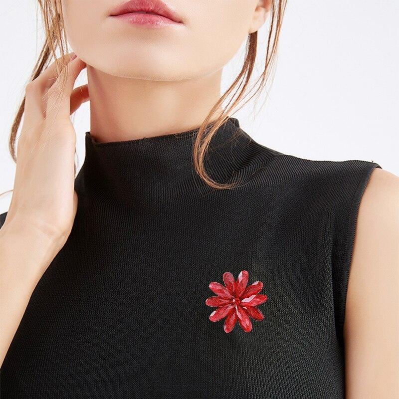 Blucome Le più nuove spille con fiori di strass lucidi per le donne, ragazze, vestiti, borse, sciarpe, corpetti, accessori per gioielli, regali