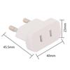 Practical 2.5A US To EU Plug 250V Europe Standard Converter Adapter Power Conversion