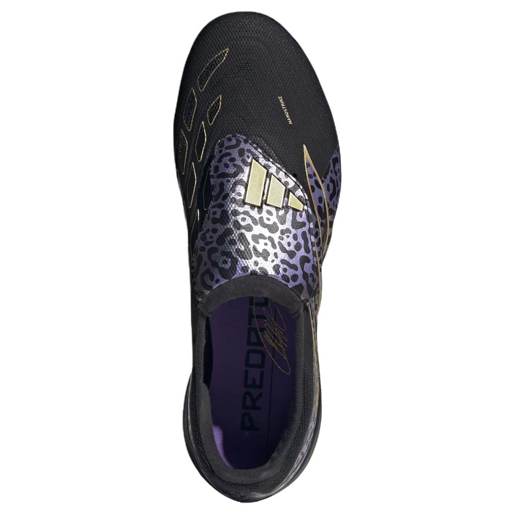 Adidas Predator League Comfortable Fit Tongue Style Artificial Turf Soccer Shoes Unisex Soccer Shoes Black KI5869