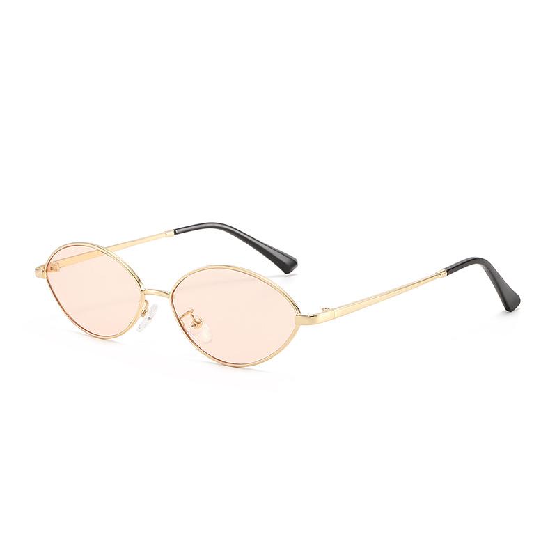Metal Small Frame Oval Sunglasses Women High-end 2026 New Fashionable and Versatile UV Resistant Luxury Glasses Gentleman
