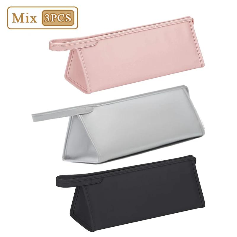 1/3/5PCS Portable Hair Dryer Travel Storage Bag PU Leather Waterproof Hair Straightening Iron Curling Iron Set Organizer