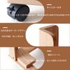 KIRIGEN Wooden Newspaper Storage Rack, Newspaper and Magazine Storage, with Japanese Instructions, Casters, Easy Assembly, Natural Color (TQ-XWZJ-JP-N