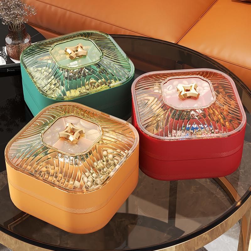 

Домашняя ореховая закуска Конфеты Сухие фрукты Коробка для сухих фруктов Лоток для пищевых продуктов Двухслойный ящик для хранения