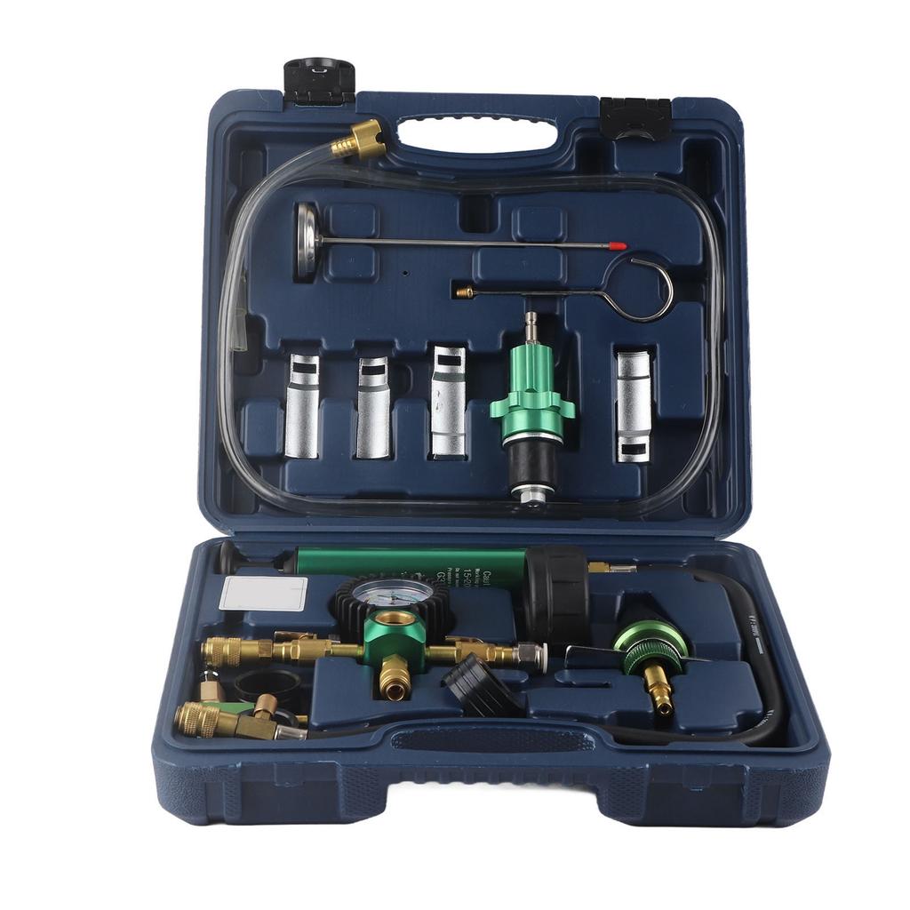 Coolant System Vacuum Refill Kit Radiator Pressure Leak Tester Antifreeze Filler for Most Vehicles