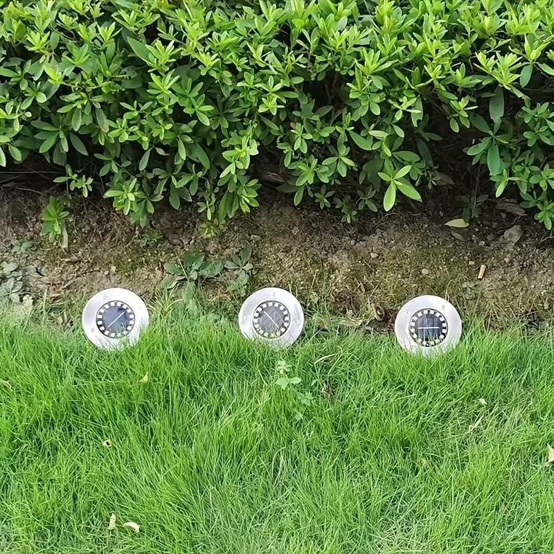 Słoneczne lampy zewnętrzne do wkopania z 16 diodami LED Zewnętrzne dekoracyjne oświetlenie krajobrazu Słoneczne lampy trawnikowe do ogrodów, dziedzińców i ścieżek