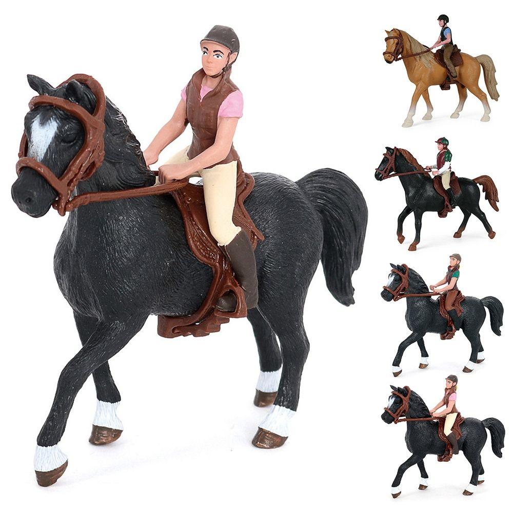 Kunststoff Lebensechtes Pferdemodell DIY Simulation Reitsportfigur Universal