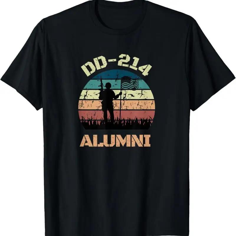 Dd 214 Alumni Military Veteran Vintage Design T Shirt S разноцветный