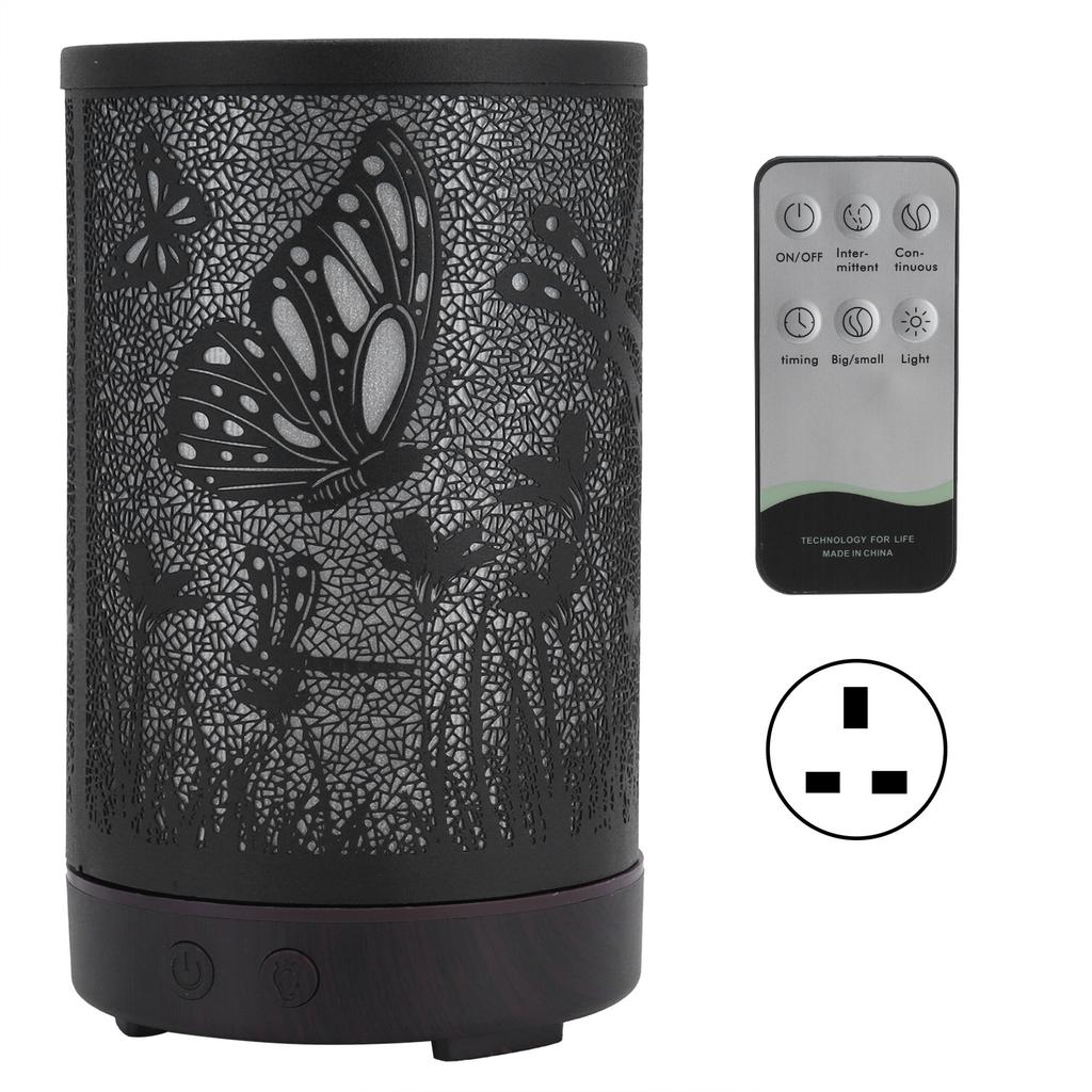 Essential Oil Diffuser 200ml 7Color LED Light Remote Control Humidifier for Home Office 100?240VUS