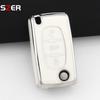 For Citroen C2 C3 C4 C5 C6 Xsara Berlingo For Peugeot 207 307 308 407 607 807 Fashion Tpu Car Key Case Cover Keychain Fob Shell