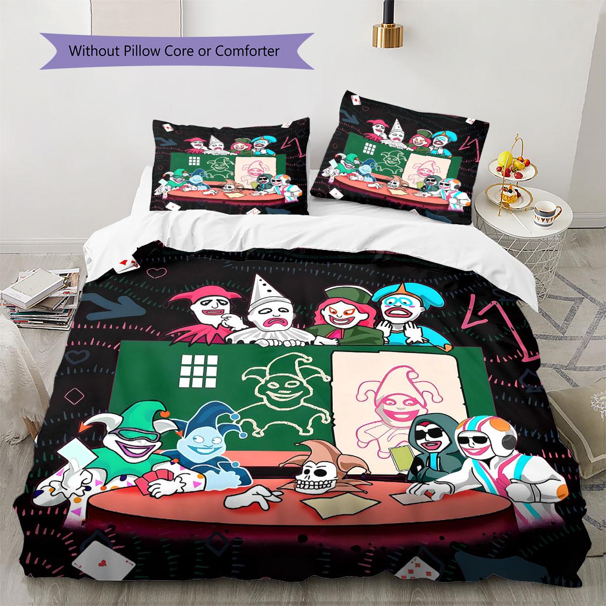 

Balatro Pattern Bedding Quilt Set Quilt Cover Pillowcase Home Decoration Birthday Gift (1 * duvet cover + 2 * pillowcase, without core) 135x200cm