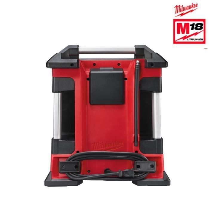 Radio de chantier - MILWAUKEE - M18 RC-0 - Noir - Sans batterie - Radio fonctionnelle