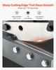 Sheet Metal Shear, 155 Mm Manual Hand Plate Shear, Heavy Duty Mounting Type Sheet Cutter with Solid Steel Frame, High Precision, Extended Handle for