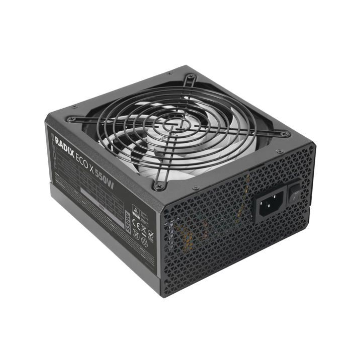 Alimentation ATX - Tacens - Radix ECO X 550 - 550W - Ventilateur 140mm Ultra-Silencieux - Garantie 6 Ans