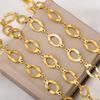 1Meter PVD Plated Stainless Steel 11x21.5mm Big Hole Circle Chains Jewelry Making Link Chain DIY Necklaces Bracelets Wholesale